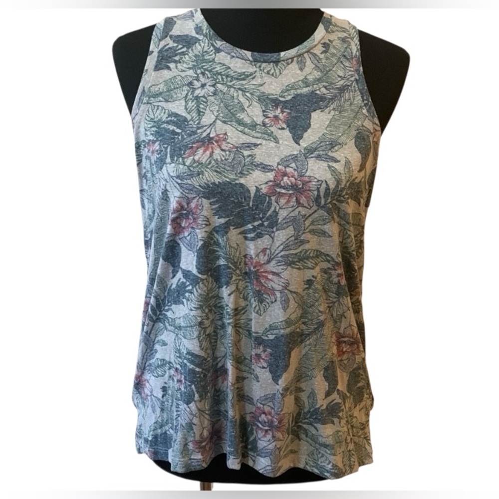 Aeropostale Tropical Floral Print Tank Top Women’s Size Medium